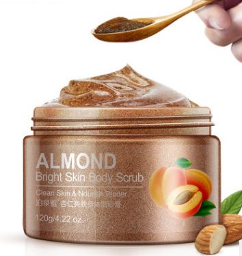 Brightening, rejuvenating body scrub “BIOAQUA” with almond oil(8655)